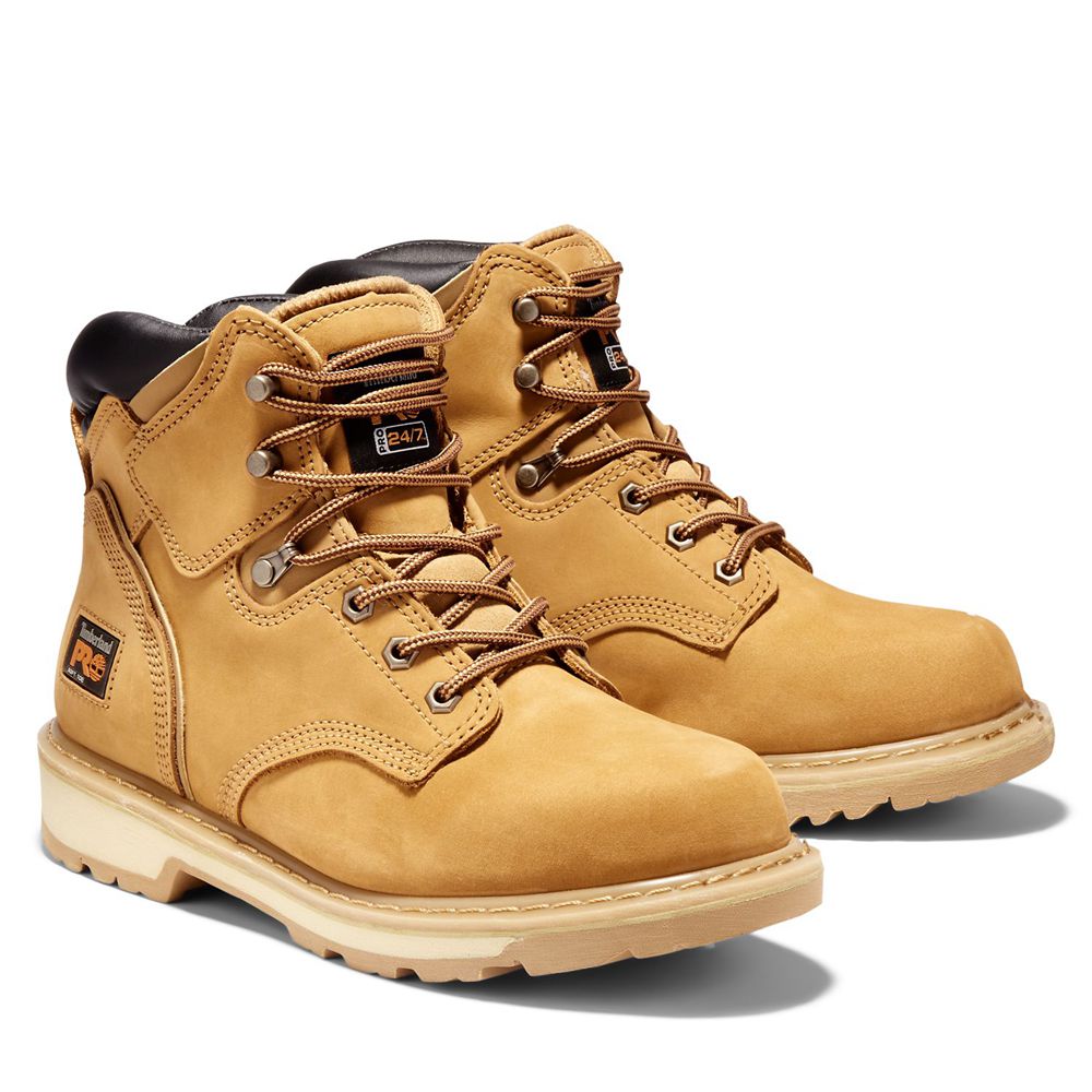 Botas de Trabajo Timberland Hombre Pro® Pit Boss 6\" Soft Toe Marrones - Chile HFZ-612743